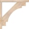 Ekena Millwork Merced Block Smooth Bracket w/ Offset Brace, Douglas Fir, 3 1/2"W x 24"D x 24"H BKT0402X24X24MRC05SDF - alternate 3